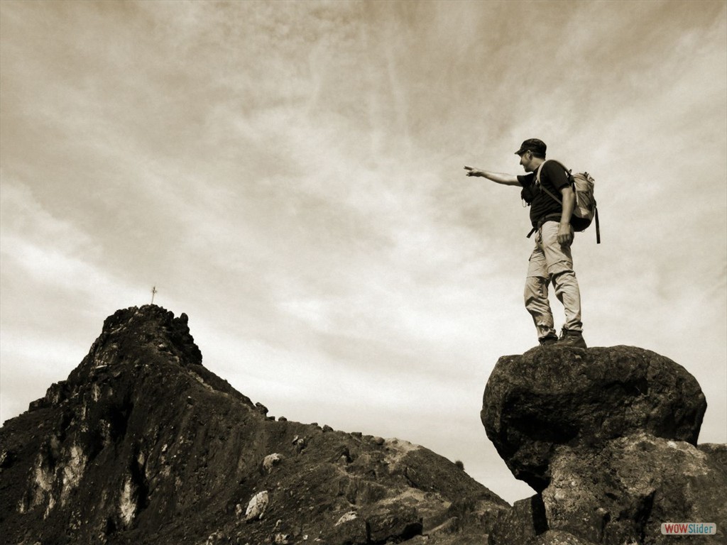 Gunung Sibayak-Gipfel in Reichweite