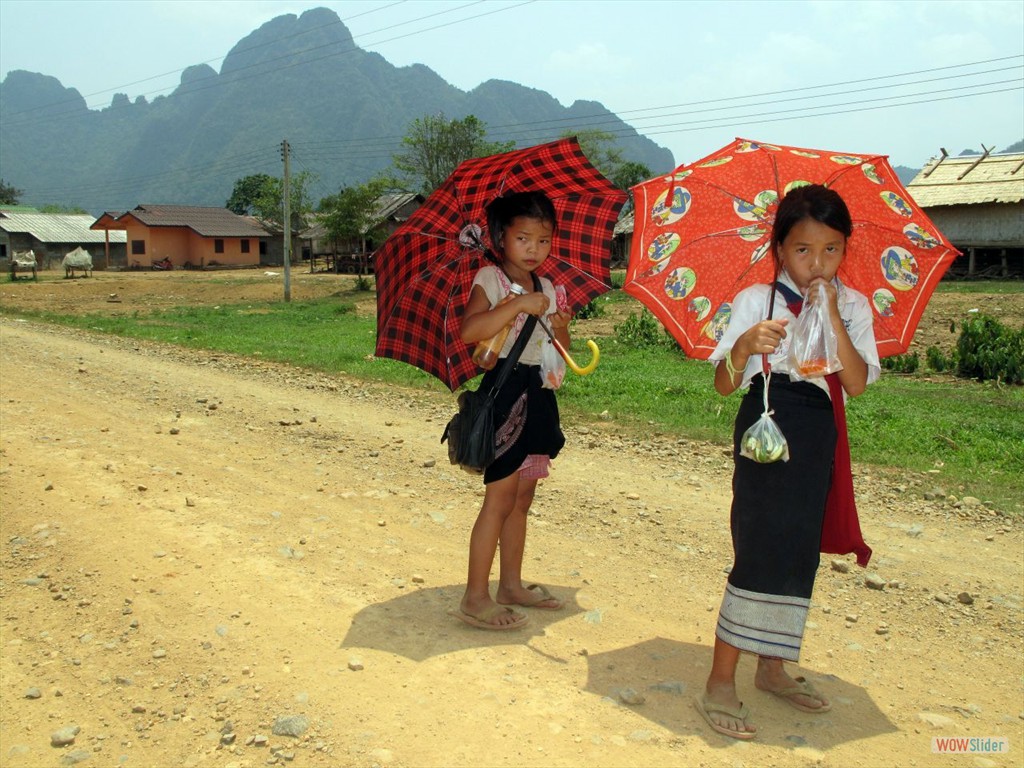 Begegnung nahe Van Vieng