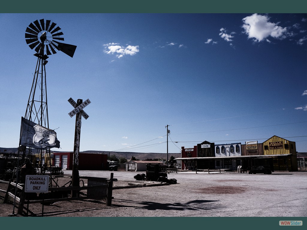 Route 66, Seligman (AZ), Thelma & Louise waren schon vor uns da