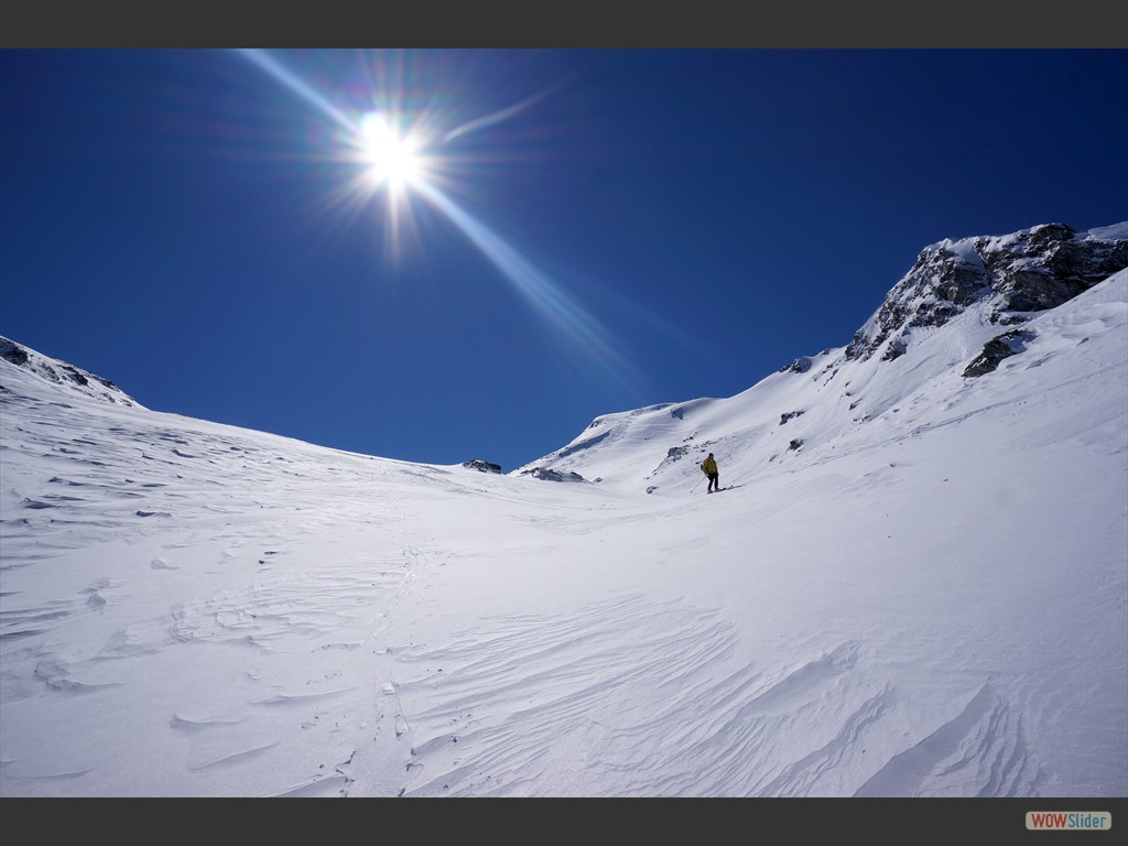 Abfahrt vom Mandlkogel.