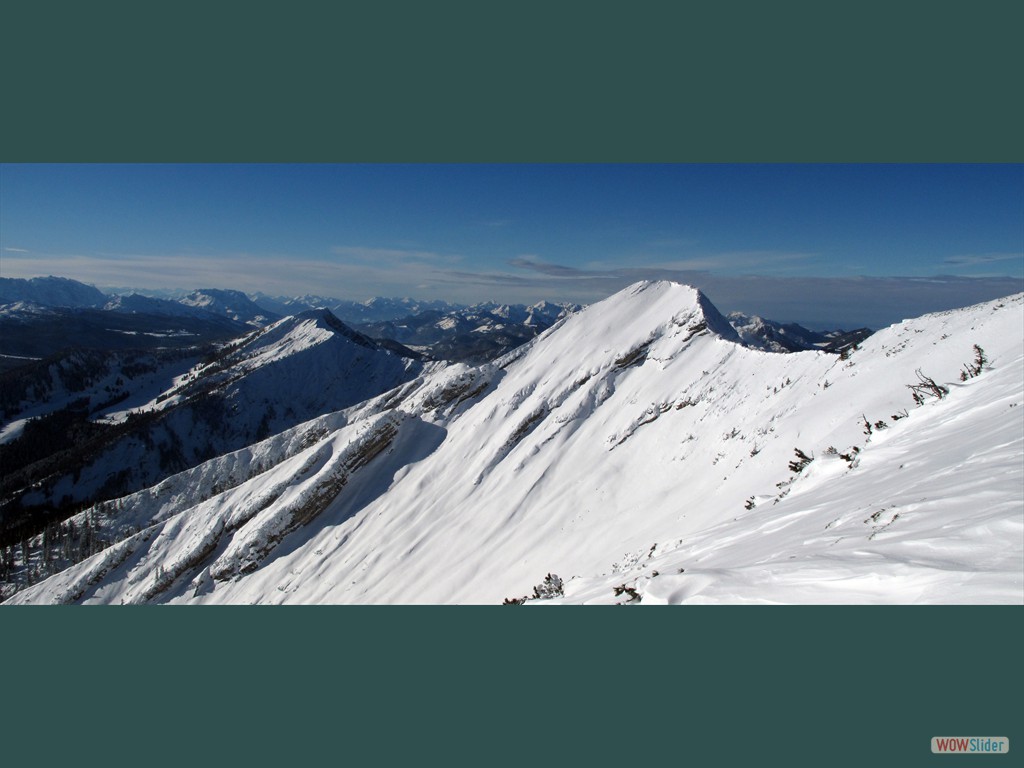 Aufstieg zum Reifelberg, am Sonntag geht man ja nicht zum Sonntagshorn (Dez. 2010)