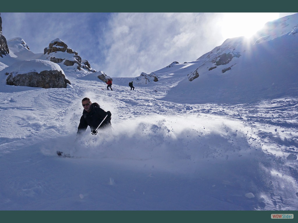 ...bei besten Schnee- u. sicheren Lawinenverhltnissen