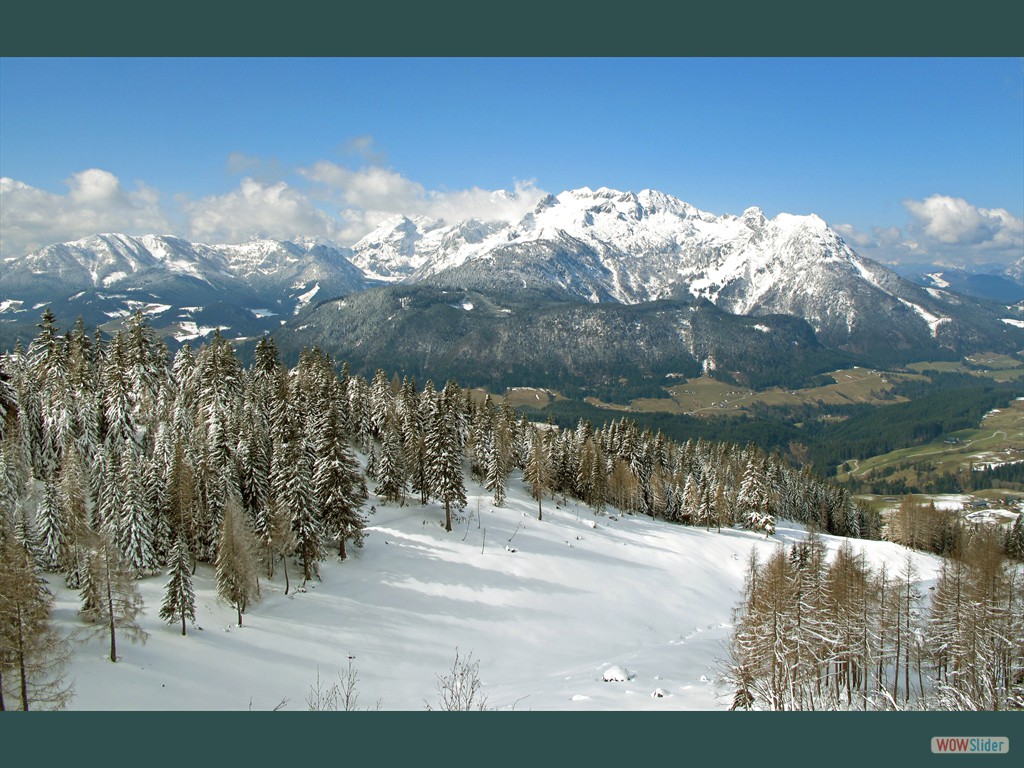 Im Hintergrund das Tennengebirge (Mrz 2011)