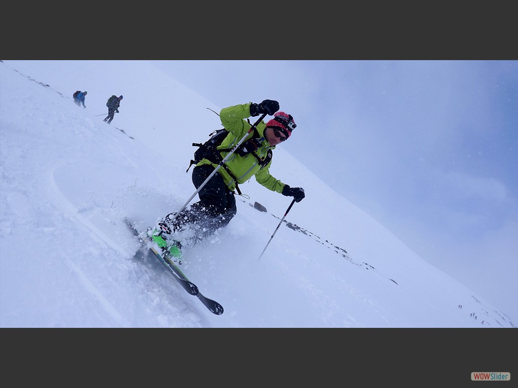 Dafr gehen wir auf Skitour: Domstl in Ekstase.