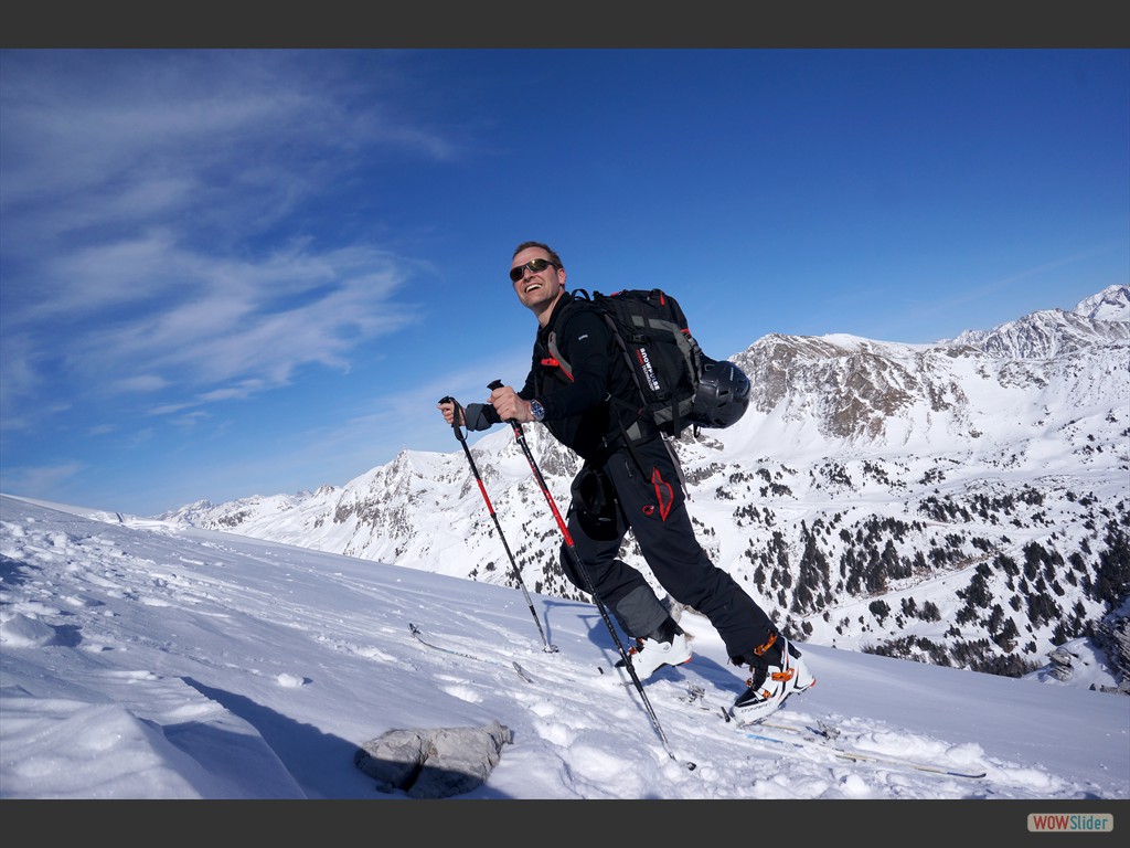 Wiederanstieg zur Groen Kesselspitze (2.351m / 950 Hm), nur einer ist unterwegs.