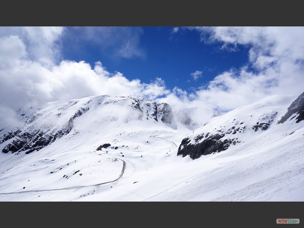 Im Hintergrund die gerumte Route der Wilden Grube.