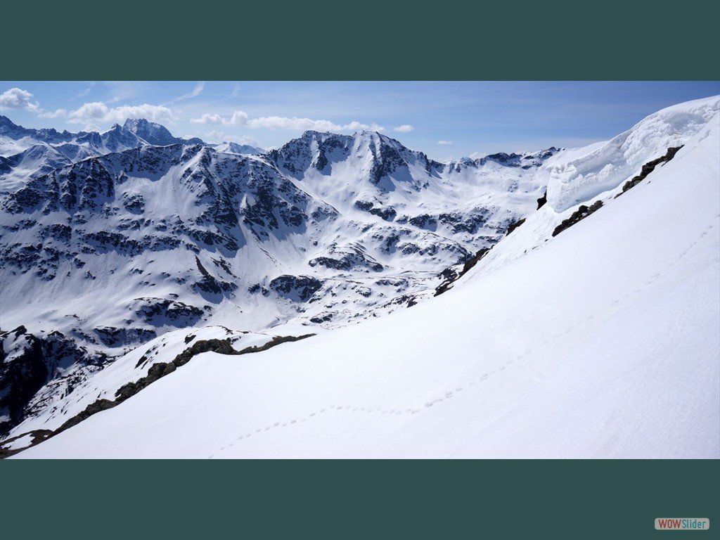 Unterhalb der Maroikpfe. im Hintergrund die Kaltenberggruppe mit Wildebene