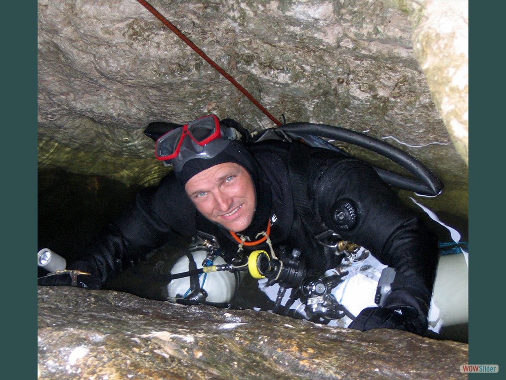 Hirschbrunn - Portal - diesmal Sidemount (Juli 2006)